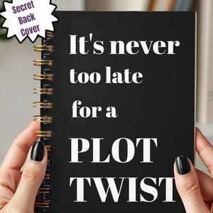 Plot Twist Journal, Writer Notebook, Spiral Bound, Literary Gift for Writers