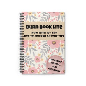 Cuaderno de flores sarcástico, divertido y ligero, regalo para compañeros de trabajo y madres de clubes de lectura. imagen 7