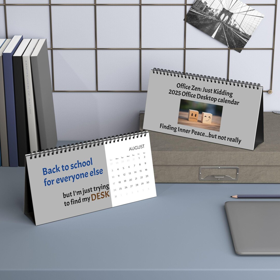 Funny Desktop Calendar, 2025 Office Humor Calendar, Unique Desk Decor