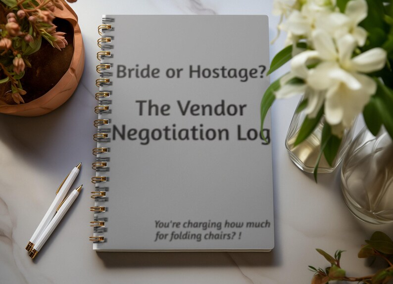 Wedding Planning Notebook: Budget, Timeline & Vendor Tracker 6x8 matte cover journal 59 pages image 4