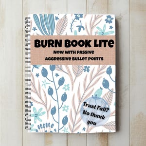 Burn Book Lite Spiral Notebook: Snarky Passive-Aggressive Journal