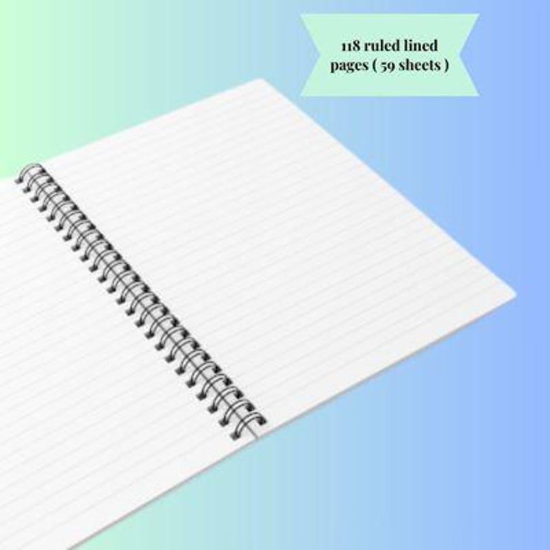 May include: A white spiral bound notebook with 118 ruled lined pages (59 sheets).