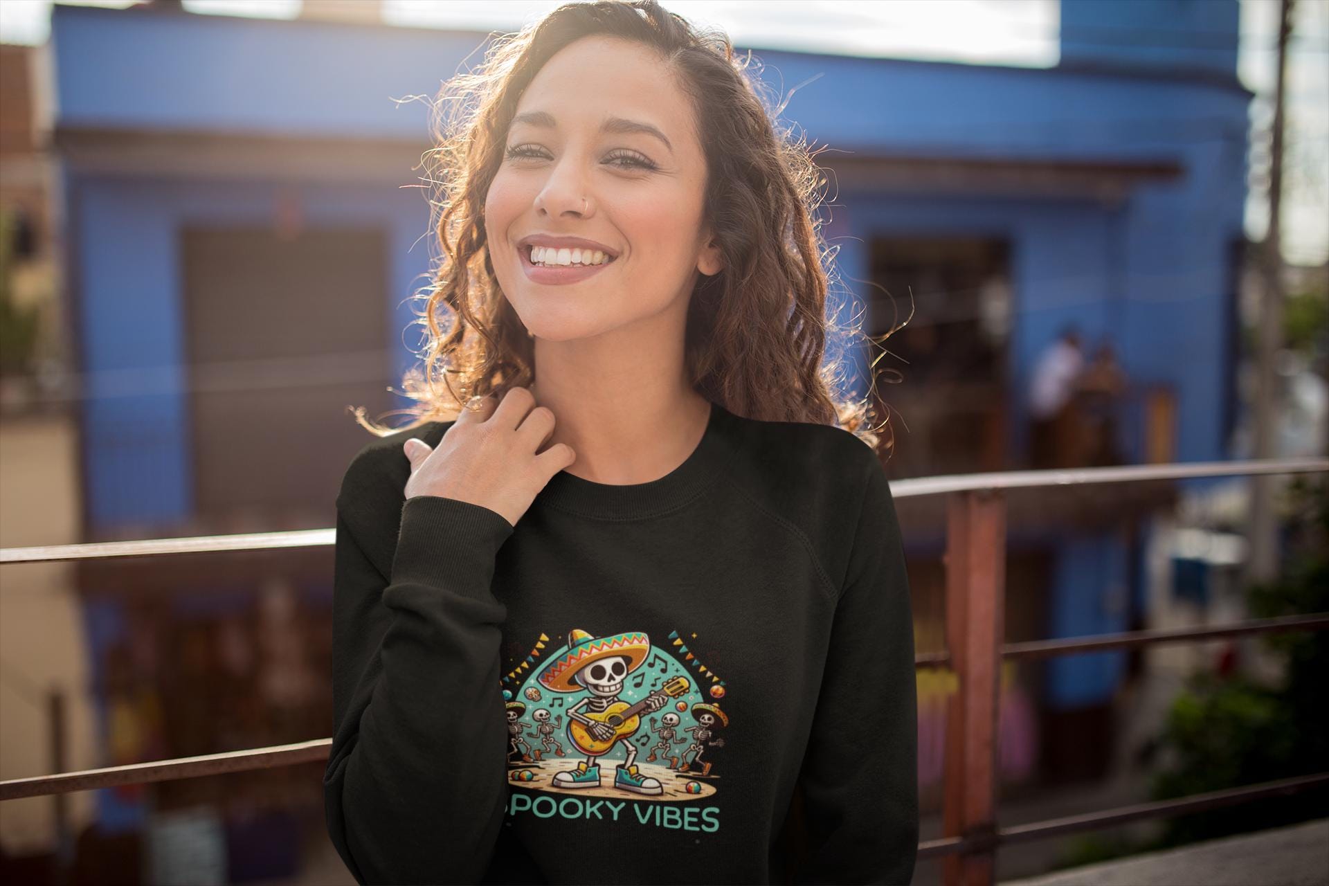 Gen X Halloween Sweatshirt: Spooky Vibes Crewneck - Cozy Fall Top
