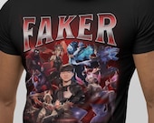 Faker T1 Bootleg T-shirt: Retro League of Legends Esports