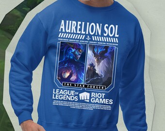 Sudadera de Aurelion Sol de League of Legends, jersey de cuello redondo para gamers