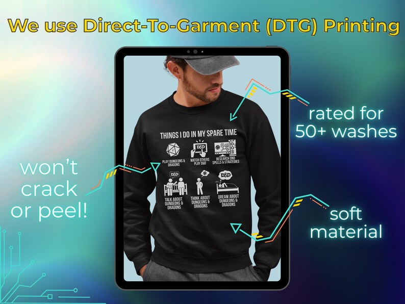 Things I Do in My Spare Time DnD Shirt, Funny Dungeons & Dragons Gamer Tee, Tabletop RPG Humor Gift for Players image 16