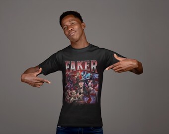 Faker T1 Bootleg T-shirt: Retro League of Legends Esports Tee - Etsy