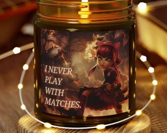 Annie League of Legends Candle: Scented Coconut Wax Gamer Gift