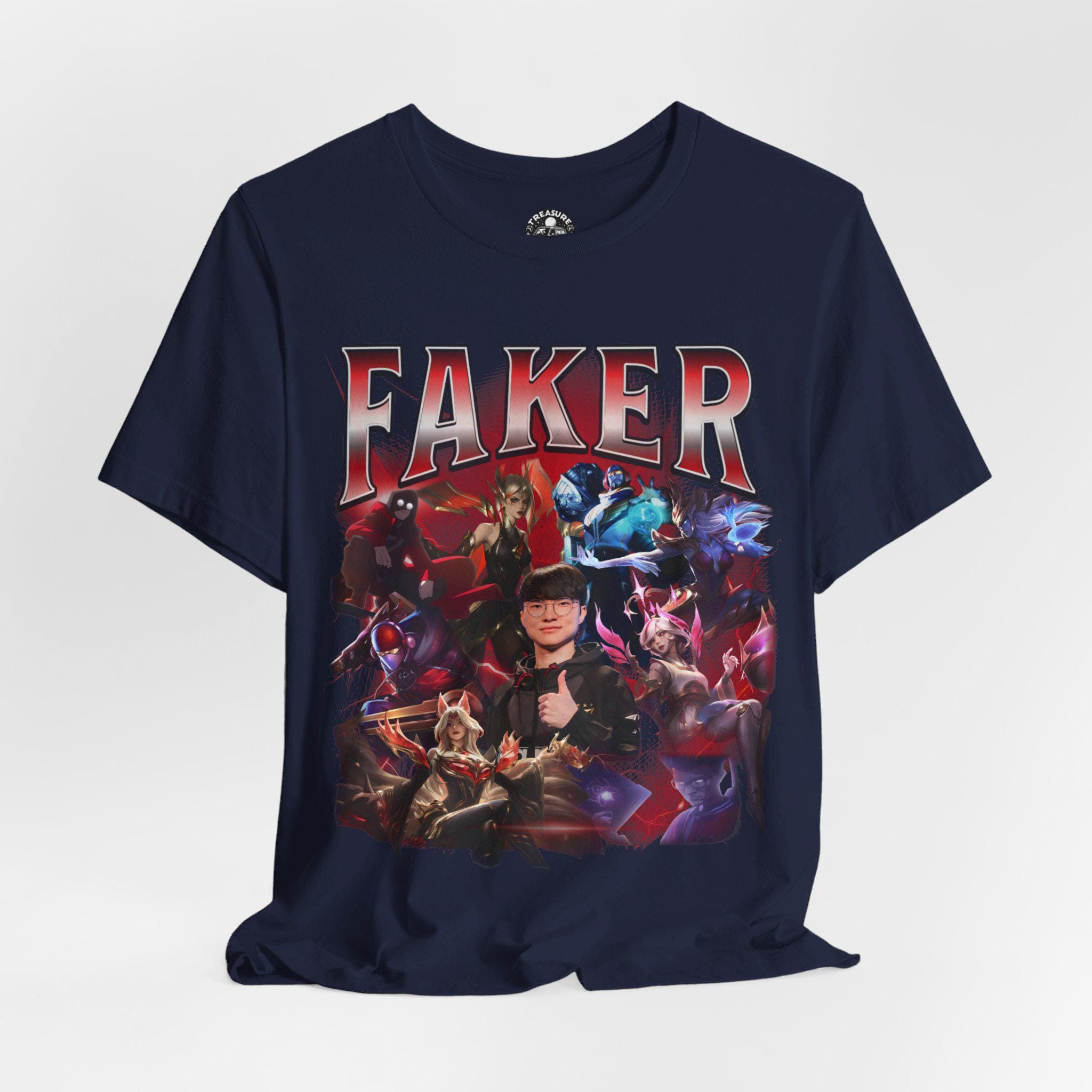 League of Legends Faker T1 Bootleg T-shirt, Lol Pro Player