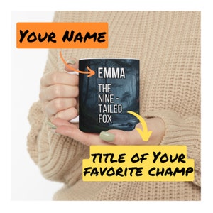 Customizable League of Legends Mug | Perfect Gift for LoL Players | Mugs for Gamers | Personalized with Your Name and Character Title