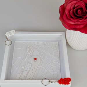 Individuelles Geschenk Bundle für Paare Freundin Personalisiert Einzigartig für Besondere Anlässe für Sie für Ihn Vase  3D Kartenausschnitt