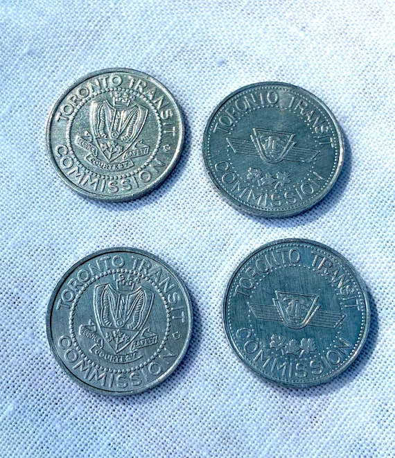 Vintage 1954 TTC Toronto Transit Commission Metal Coin Token