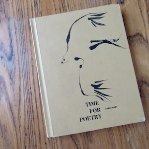 Vintage 1961 Time For Poetry Book, Arbuthnot, 2. wydanie, Vintage Poetry Book, Beige Book, Large Poetry Book, Collectible Poetry Book
