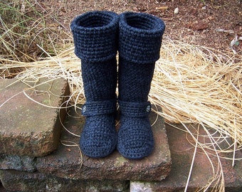 Botas de ganchillo, de 16 a 19 pulgadas