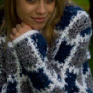 Custom Made Cardigan Sweater, Crochet Sweater, Handmade Cardigan, Handmade Sweater, Custom Made Sweater, Bulky Sweater, Over-sized Sweater