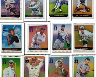 Sellos vintage de 33 centavos de USPS Legends of Baseball, año 2000. A elegir. Se venden por separado. Sellos coleccionables, scrapbooking y manualidades.