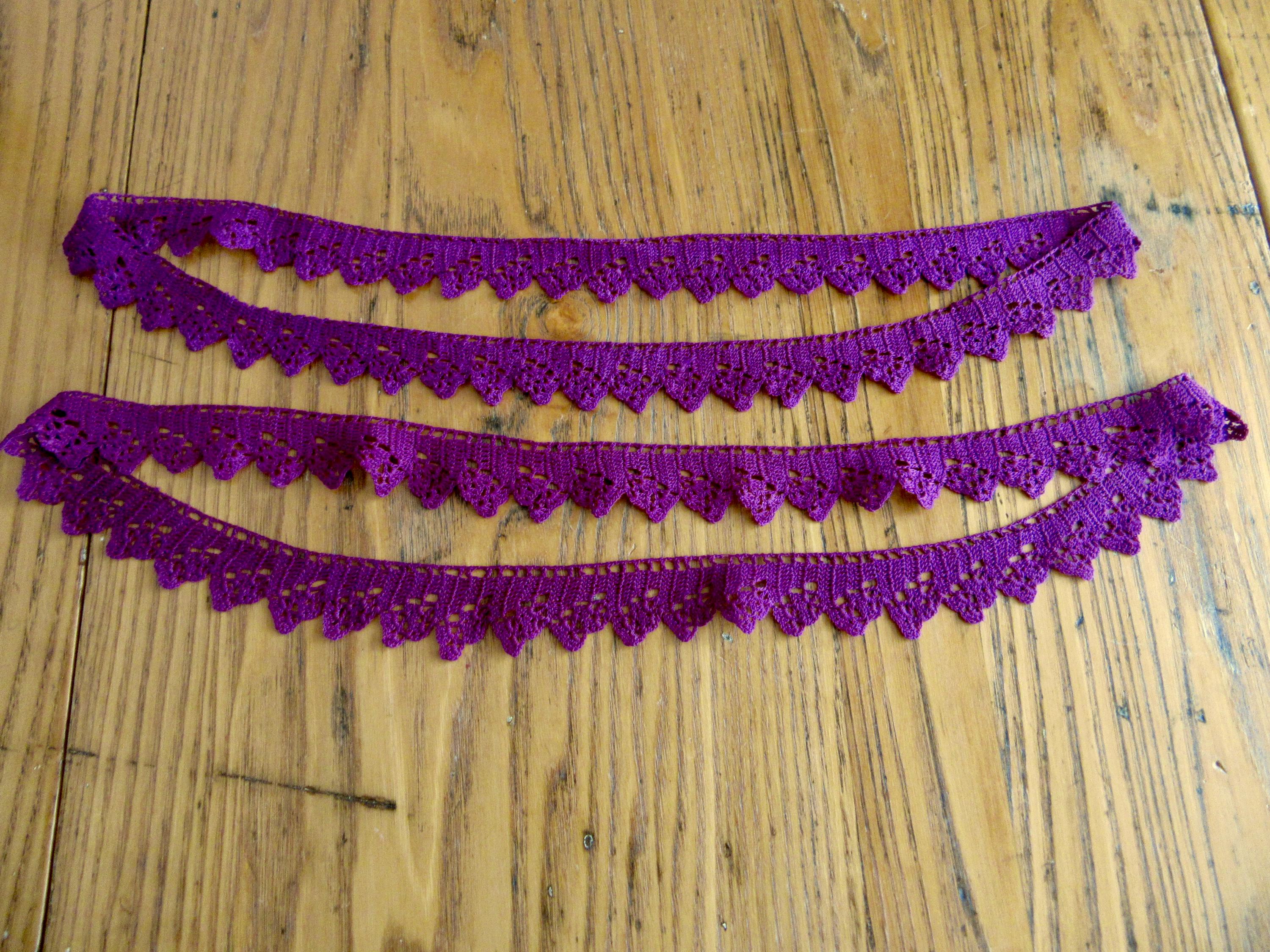 Vintage kanten lint rand van katoen decoratielint sierband Vintage kanten lint rand van katoen decoratielint sierband