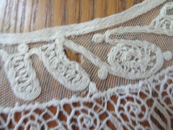 Antique Hand Made Lace Collar,  Embroidered Lace,… - image 3