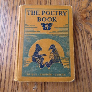 The Poetry Book, #5, Première édition, Huber, Bruner, Curry, livre de poésie vintage 1926, livre de poésie vintage, cadeau pour les amateurs de livres, cadeau pour les amateurs de poésie