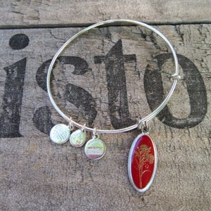 Retired Alex & Ani Bracelet, Love Potion Carnation, Silver Plate, Collectible Jewelry, Alex and Ani Love Potion Carnation Bracelet, Gift