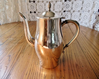 Vintage Silver Coffee Pot, Oneida, Silver Plate, Pineapple Finial, Silver Coffee Pot, Vintage Coffee Pot, Home Decor,  Housewarming Gift