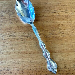 Vintage International Silverplate Sugar Spoon, Interlude Pattern, Silverplate Sugar Spoon, Vintage Silverware
