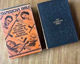 1918 Edition of An American Bible,  Early Feminism Book, The Roycrofters, East Aurora, NY, Philosophy Book