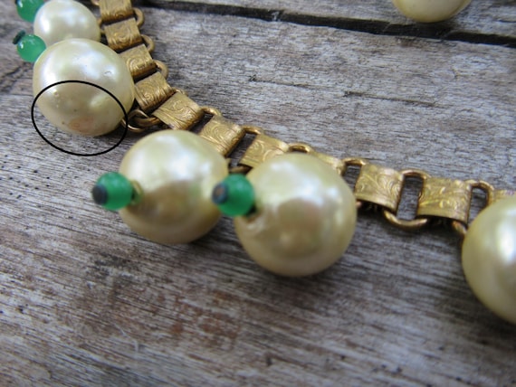 Rare Unsigned Miriam Haskell Bib Necklace & Brace… - image 7