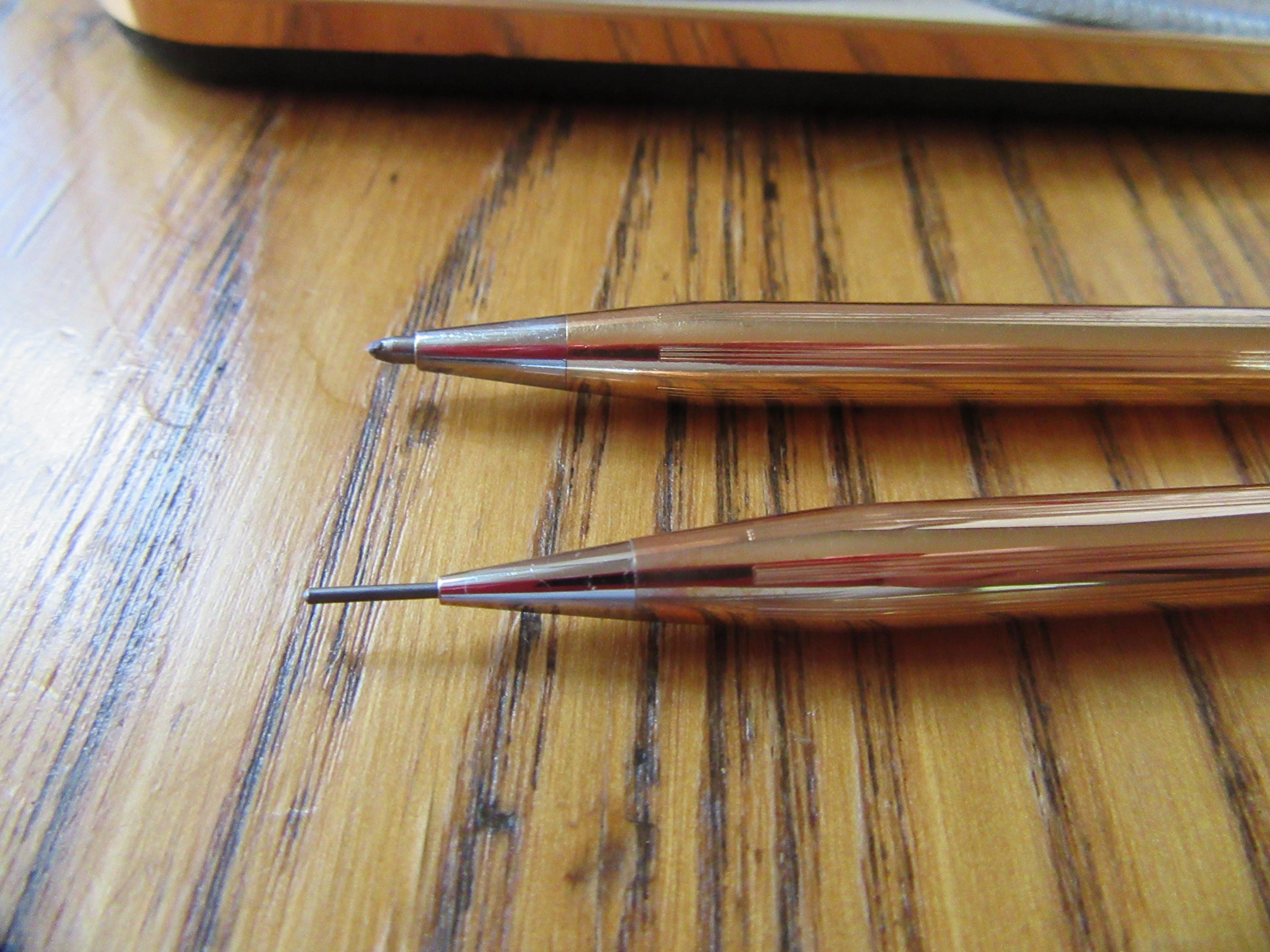 Vintage 1967 Cross 14K GOLD Filled Ballpoint Pen & Pencil Set