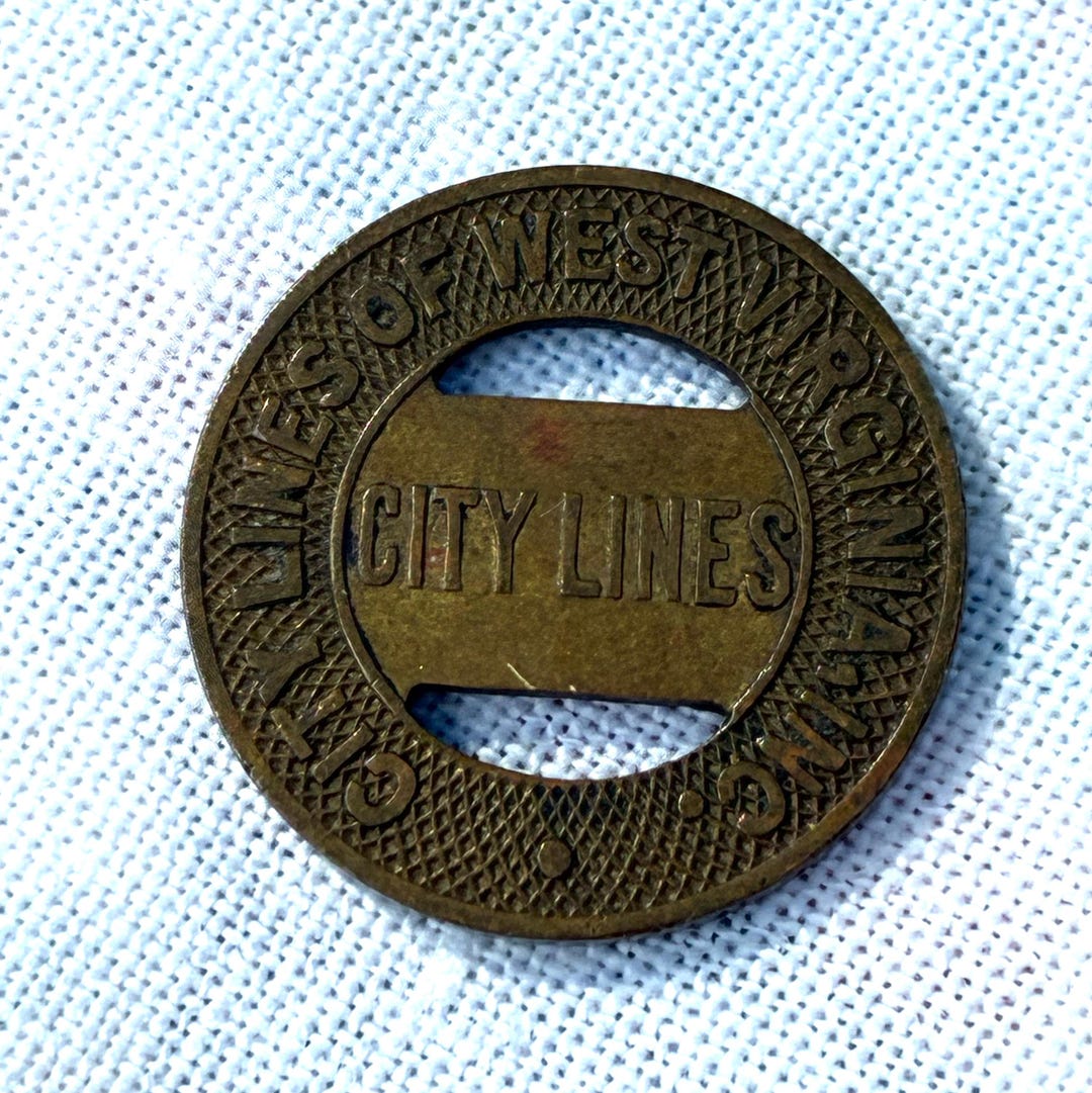 Vintage West VA Bus Token, Vintage Transit Token, Vintage Bus Token ...