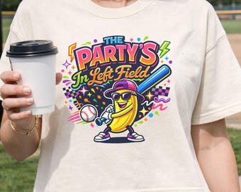Savannah Bananas Boxy Tee, Funny Baseball Banana Shirt, Comfort Colors Oversized Graphic Top, Gift for Banana Baseball Fan Top