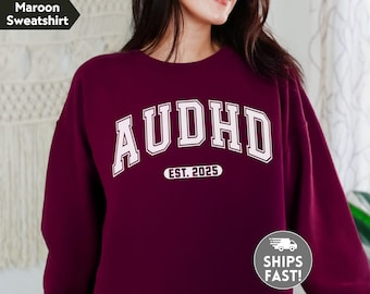 Personalized AuDHD Sweatshirt, Mental Health Awareness