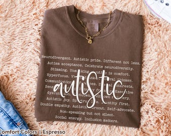 Autism Acceptance Comfort Colors Shirt: Neurodiversity Pride Tee