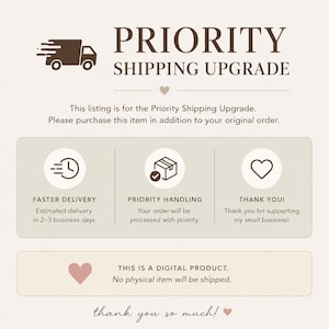 Priority Shipping Upgrade