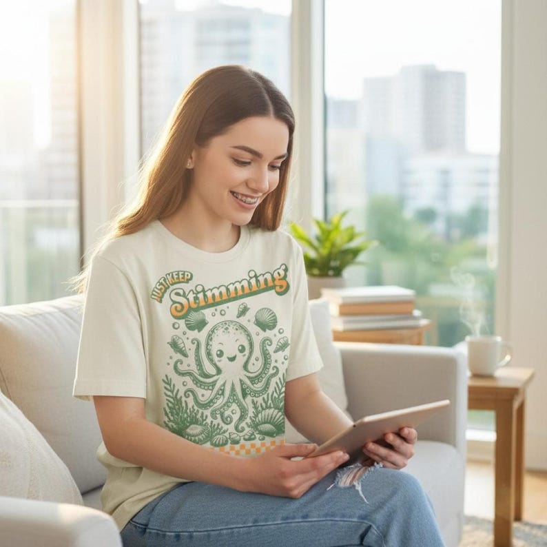 Just Keep Stimming Shirt, Neurodiversity Autism Inclusion Shirt, SPED Neurodivergent Top, ADHD Autism Tshirt, AUDHD Autistic Tee