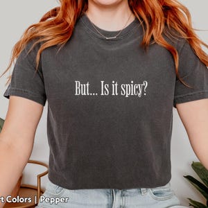 But Is It Spicy Shirt Comfort Colors Smut Reader T-Shirt for Romance Book Lovers Funny Bookish Tee for Book Club Friend Booktok Gift Idea