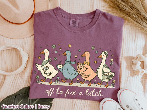 Comfort Colors Funny IBCLC Shirt, Personalized Lactation Consultant Goose Tee, Custom Breastfeeding Top Gift, Milk Expert Apparel, LC Nurse