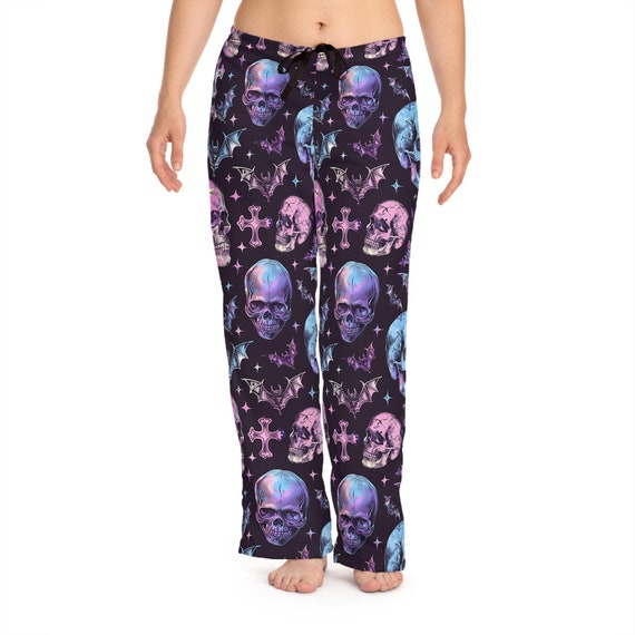 Purple skeleton pajamas sale