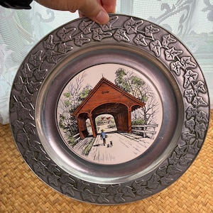 Wilton Columbia Pewter Plate - Etsy