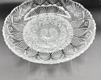 Substantial "Daisy & Button" Pattern 12-Inch Glass Bowl