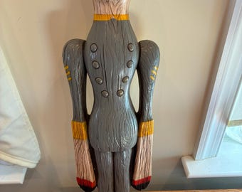 Soldado de la Guerra Civil de Richter Chalkware (circa 1940) / Figura militar vintage