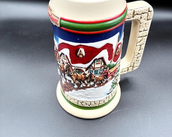 1998 Budweiser Holiday Stein - "Grant's Farm Holiday" CS343