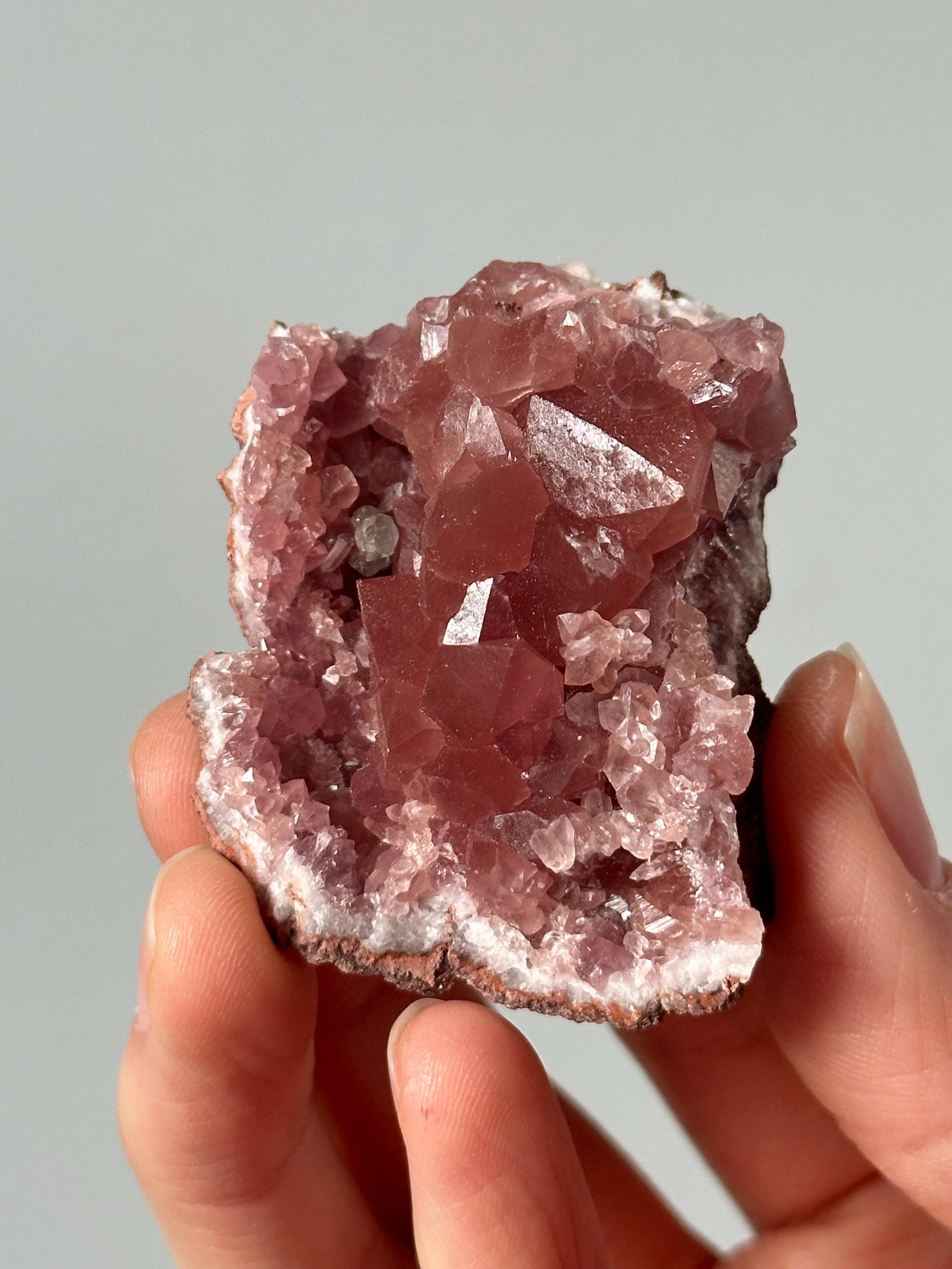 Raw Pink Amethyst Geode Specimens - YOU PICK! | Natural Crystal for Emotional Healing & Calm | Unique Display Stone from Argentina