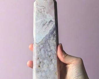 Magical Pink Amethyst Tower | Polished Crystal Point | Soft Pink Amethyst | Promotes Calm & Spiritual Growth | Natural Crystal for Decor