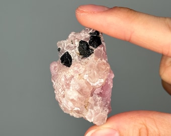 キャンドルクォーツ上のブルーベリーフローライト | 天然水晶 キャンドルクォーツ上のブルーベリーフローライト | 天然水晶