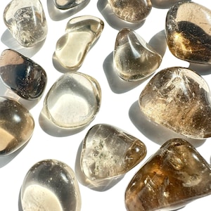 Smokey Quartz Tumbles | Natural Polished Pocket Stones | Grounding & Protective Stone | Perfect for Meditation, Healing and Daily Carry
