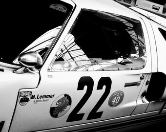 Framed Original Photograph, 1967 Ford GT40 Race Car, National Motor Museum, Beaulieu, Hampshire.