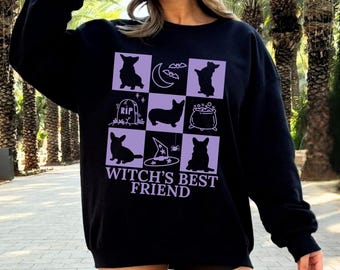 Corgi Halloween Sweatshirt Corgi Sweater Corgi Mom Corgi Shirt Corgi Top Shirt Pet Mom Dog Lover Gift for Corgi Lover Halloween Dog Shirt