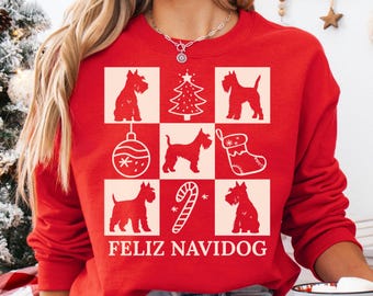 Personalized Schnauzer Christmas Sweatshirt Schnauzer Sweatshirt Miniature Schnauzer Shirt Schnauzer Gifts Schnauzer Sweater Mini Schnauzer