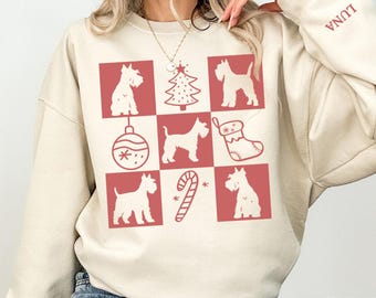 Schnauzer Christmas Sweatshirt Schnauzer Sweatshirt Miniature Schnauzer Shirt Schnauzer Gifts Schnauzer Sweater Mini Schnauzer Crewneck
